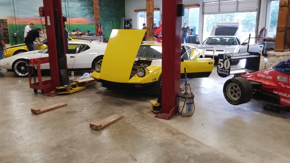 cars in shop broke